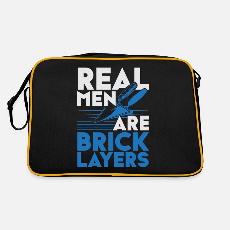 Real men are bricklayer Bricklayer Profession Bricklayer Retro Bag