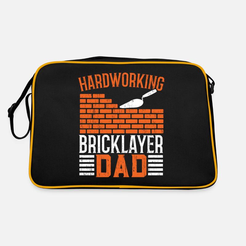 Hardworking Bricklayer Papa Masonwork Father's Day Retro Bag