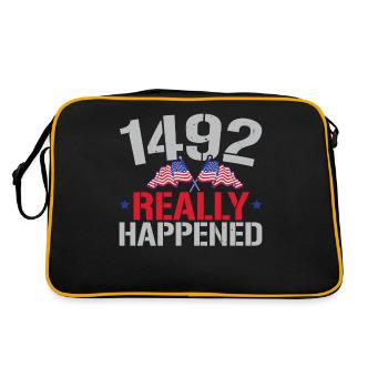 1492 C’est vraiment arrivé Navigator Columbus Day - Sac Retro - noir/or - Dos