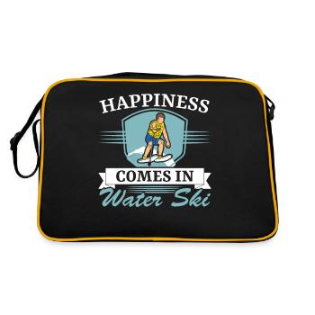 Le bonheur vient dans le ski nautique Ski nautique - Sac Retro - noir/or - Dos