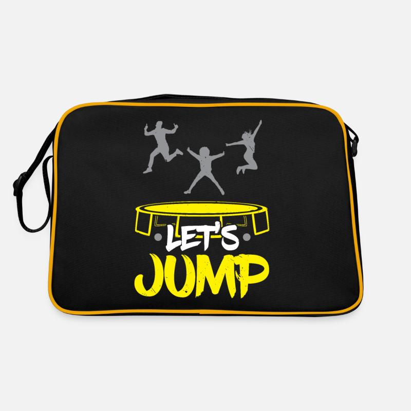 Let's Jump Trampoline Trampoline Jumping Trampoline Retro Bag