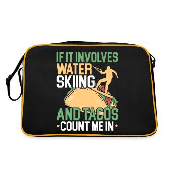 Ski nautique et tacos Ski nautique Wassersk - Sac Retro - noir/or - Dos