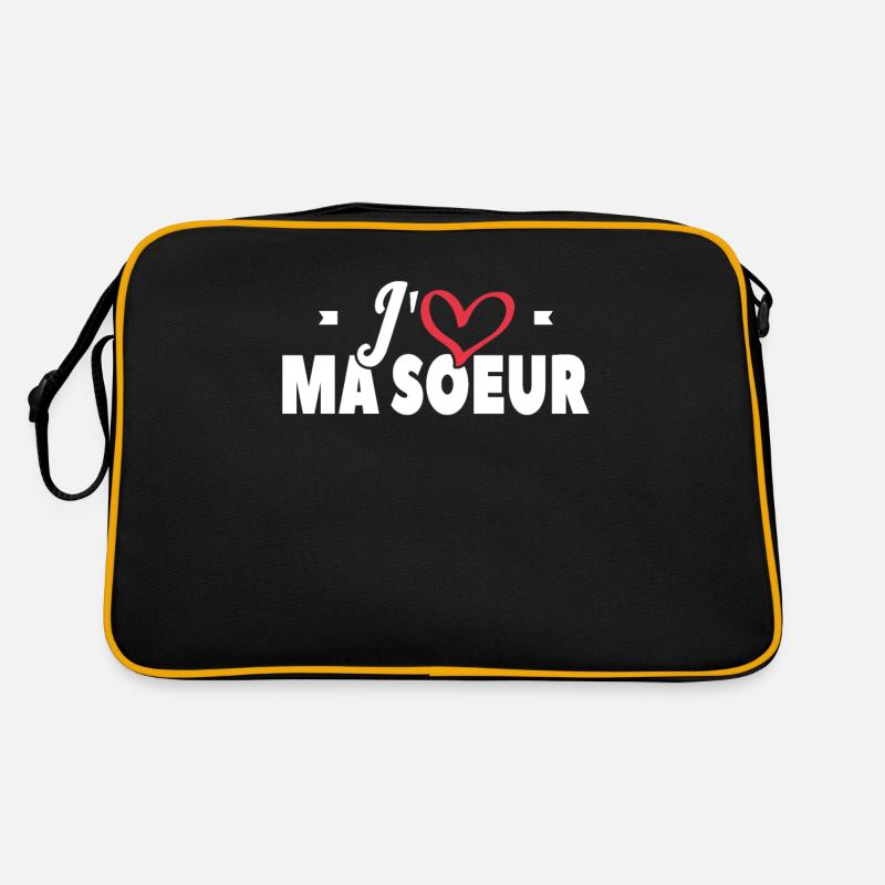 J'aime Ma Soeur Sac Retro