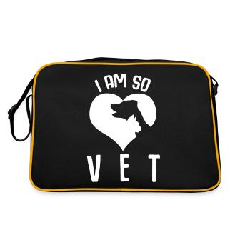Veterinarian Veterinary Heart Veterinary Practice - Retro Bag - black/gold - Back