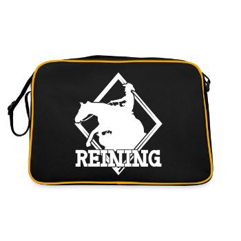 Cavaliers de Reining Riding Western Riding - Sac Retro - noir/or - Dos