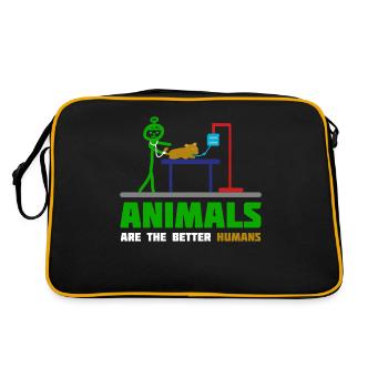 Veterinarian Veterinarian Veterinary Practice - Retro Bag - black/gold - Back