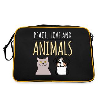 Veterinarian Veterinary Animals Veterinary practice - Retro Bag - black/gold - Back
