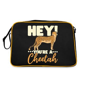 Vous êtes un gardien de zoo d’animaux sauvages cheetah - Sac Retro - noir/or - Dos