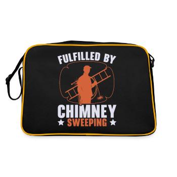 Rempli de chuchoteur de cheminée de ramoneur - Sac Retro - noir/or - Dos