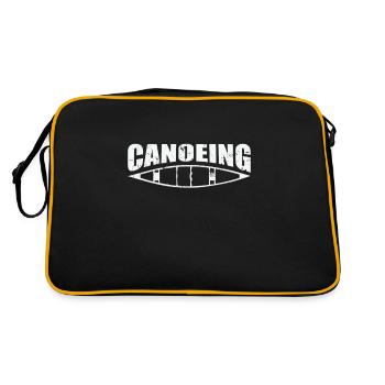 Canoeing Kayak Paddle Boat Water Sports - Retro Bag - black/gold - Back