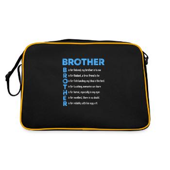 Frère - Sac Retro - noir/or - Dos