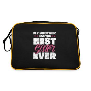 Bruder - Retro Tasche - Schwarz/Gold - Hinten