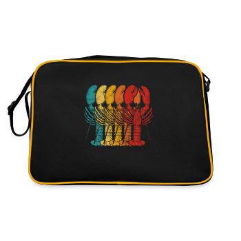 Crawfish Crawfish Seafood Crab Gift - Retro Bag - black/gold - Back