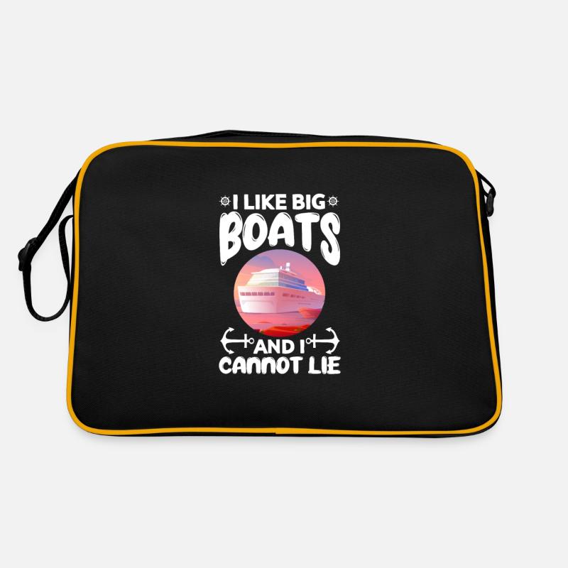 Kreuzfahrt - Retro Tasche - Schwarz/Gold