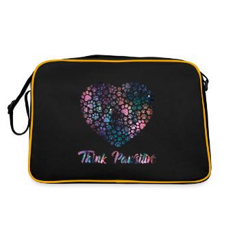 Think Positive ( Pawsitiv ) Dog Heart - Dictons pour chiens - Sac Retro - noir/or - Dos