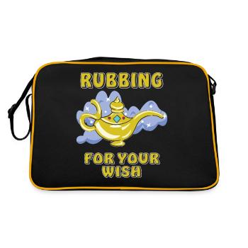 RUBBING FOR YOUR WISH - Retro Bag - black/gold - Back