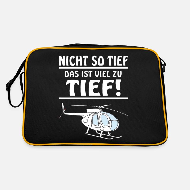 HUBSCHRAUBER NICHT SO TIEF Retro Tasche