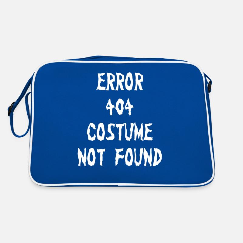 Error 404 Costume Not Found Halloween Suit Retro Bag