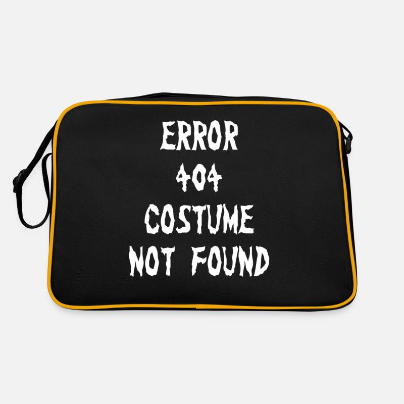 Error 404 Costume Not Found Halloween Suit Retro Bag