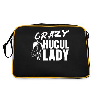 Huzule Cavalier Cheval Hucul - Sac Retro - noir/or - Dos