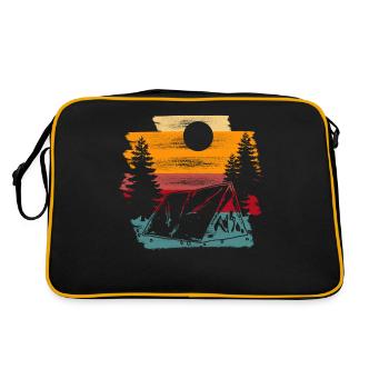 Randonnée en plein air Retro Forest Camping - Sac Retro - noir/or - Dos