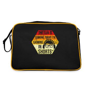 The Sun Is Shining Today Shorts de jeu, Jeux vidéo - Sac Retro - noir/or - Dos