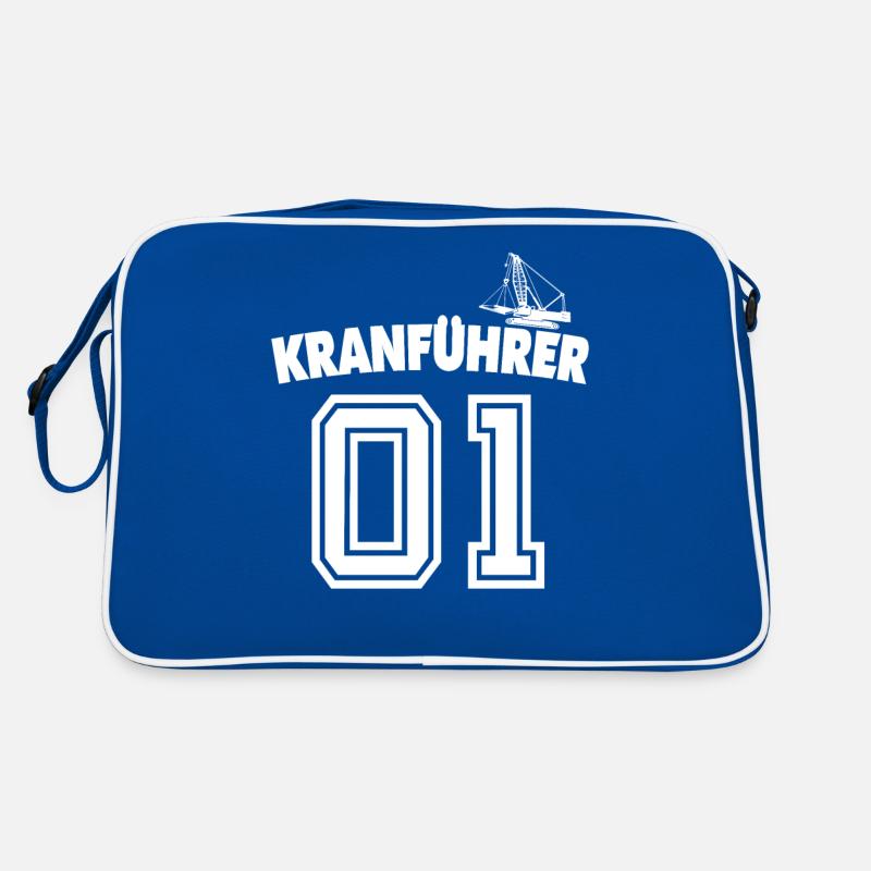 Kranführer Kran Sprüche Kranfahrer Retro Tasche