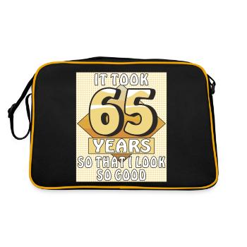 IT TOOK 65 YEARS - Retro Bag - black/gold - Back