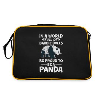 Panda - Sac Retro - noir/or - Dos