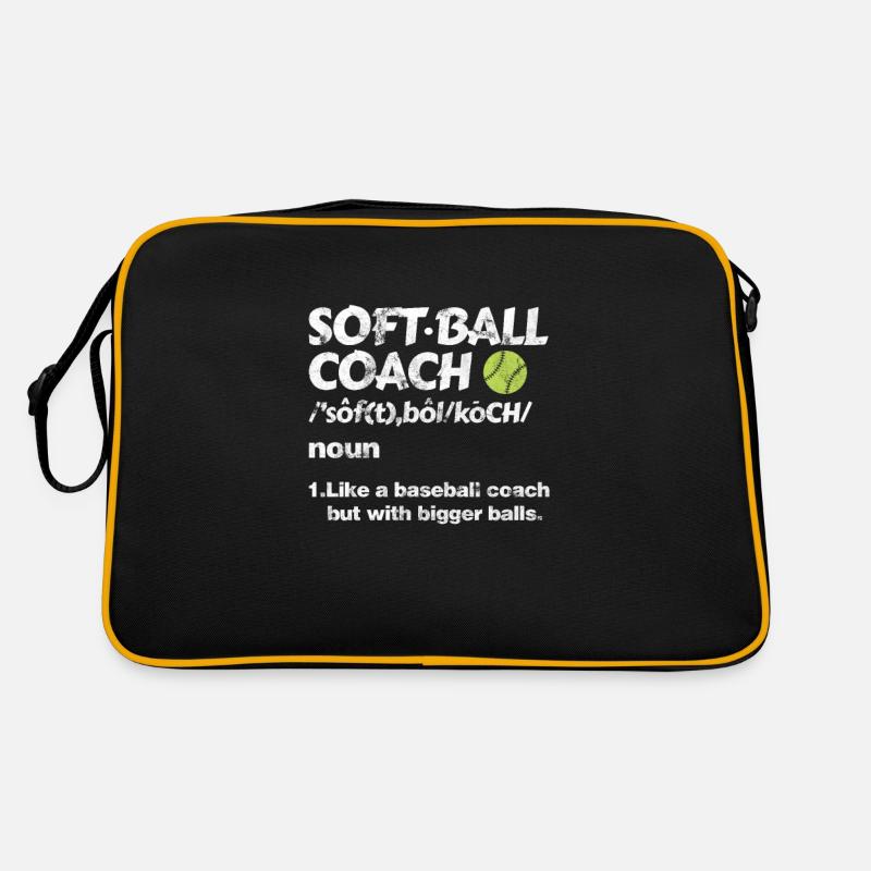 Softball Coach Retro Tasche