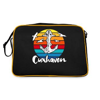 Cuxhaven Souvenir Cuxhavener - Retro Bag - black/gold - Back