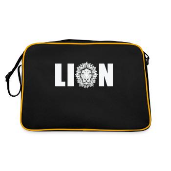 Lion Afrique Lion Predator King Safari - Sac Retro - noir/or - Dos