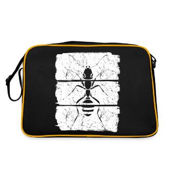 Ants Anthill Ant - Retro Bag - black/gold - Back