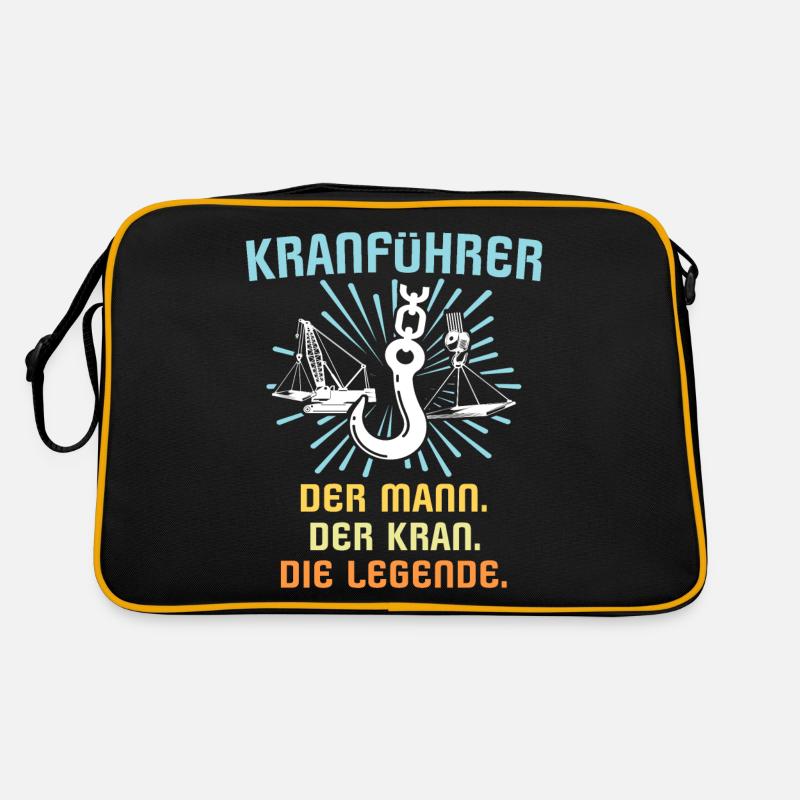 Kranführer Kran Kranfahrer Legende Retro Tasche