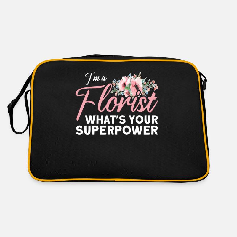 Fleuriste Fleurs Fleurs Fleuriste Sac Retro