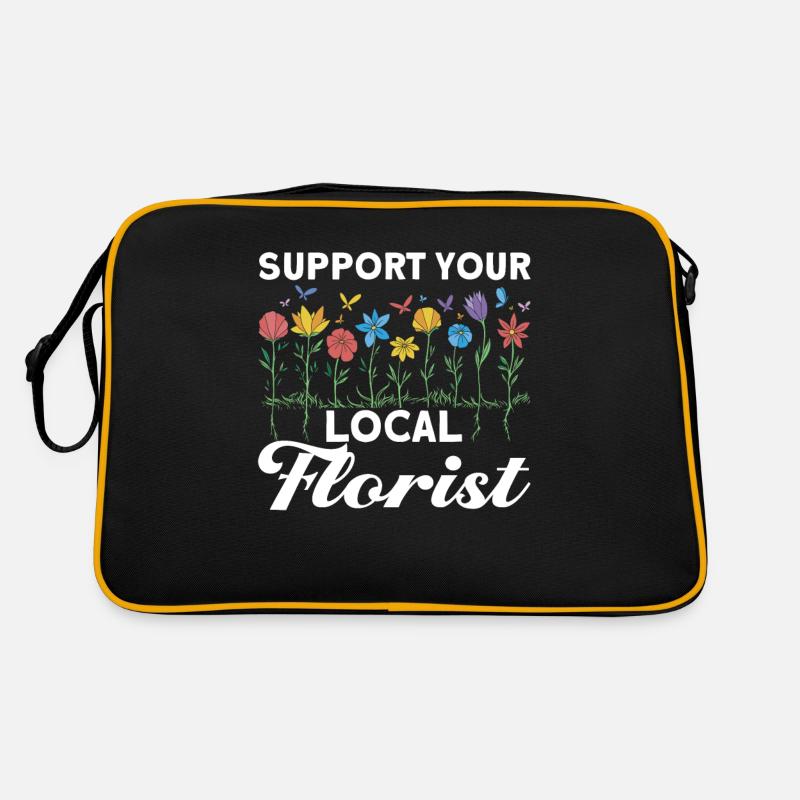 Fleuriste Fleurs Fleurs Fleuriste Sac Retro