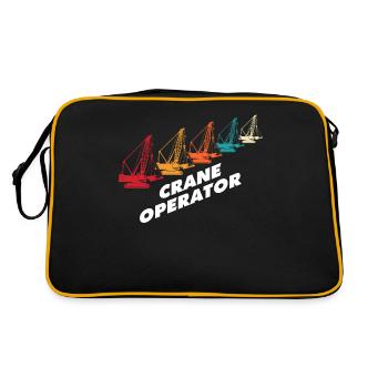 Crane Operator Crane Whisperer Crane Crane Crane - Retro Bag - black/gold - Back