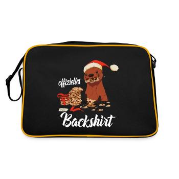 Chemise de cuisson officielle Biscuits de Cuisson de Noël - Sac Retro - noir/or - Dos