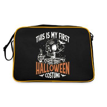 This is My 1st Halloween Costume With Boo Pumpkin - Retro Bag - black/gold - Back