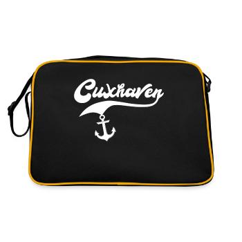 Cuxhaven Sayings Cuxhaven Souvenir - Retro Bag - black/gold - Back