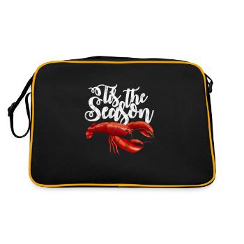 Crawfish Crawfish Seafood Crab Gift - Retro Bag - black/gold - Back