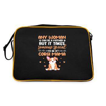 Corgi - Retro Tasche - Schwarz/Gold - Hinten