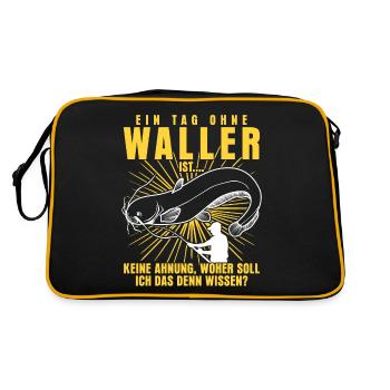 Pêcheur Waller Fischer Pêche Pêche - Sac Retro - noir/or - Dos