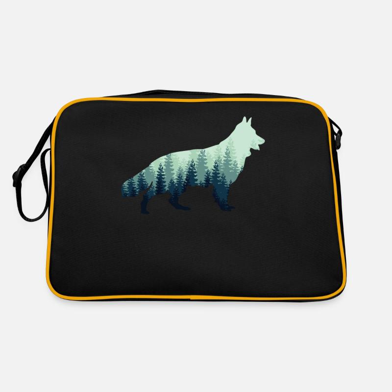 Chiens de berger blanc de la forêt Sac Retro