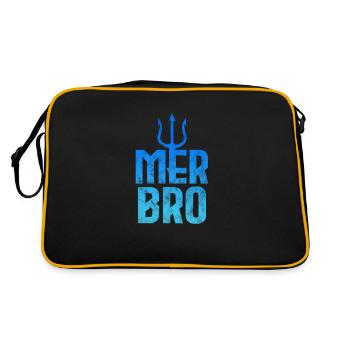 Bruder - Retro Tasche - Schwarz/Gold - Hinten