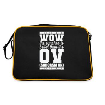 Wow the synchro is better than the OV (Sarcasm) - Retro Bag - black/gold - Back