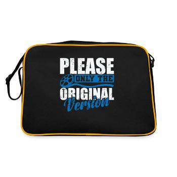S’il vous plaît seulement les films de la version originale - Sac Retro - noir/or - Dos