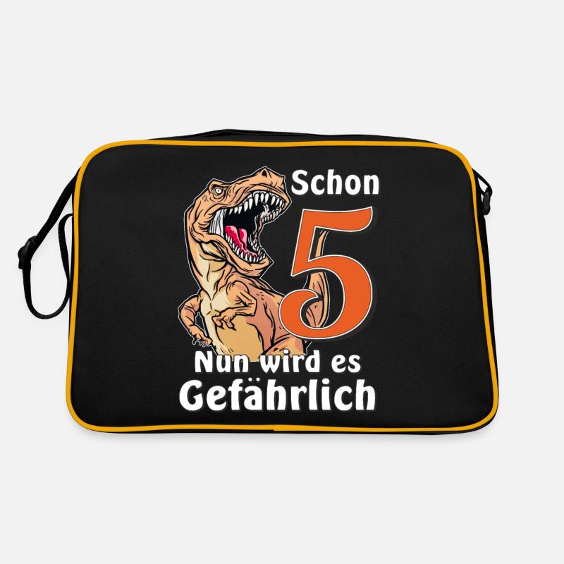 GEBURTSTAG Schon 5 Retro Tasche