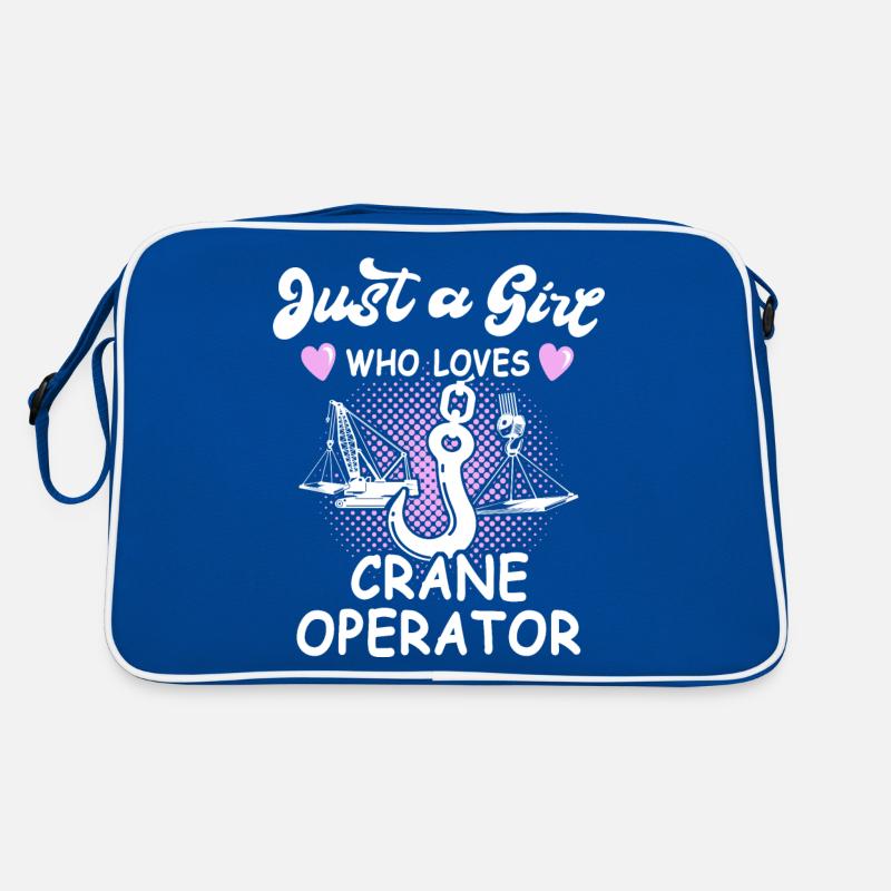 Kranführer Frauen Kran Kranfahrer Retro Tasche