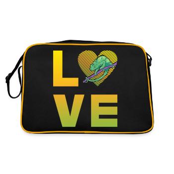 Chameleon Love - Retro Bag - black/gold - Back